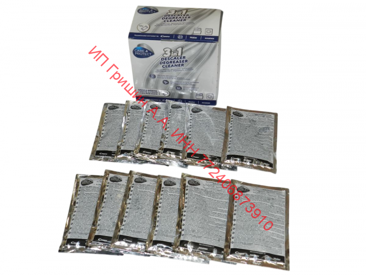 35602755 - Антинакипин (12 пакетиков по 50г.) CARE+PROTECT 3 в 1