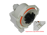 00215982 - Насос сливной COPRECI 160032101 30W (3 защелки, МИНИ КЛЕММЫ!) Whirlpool , Indesit, Ariston