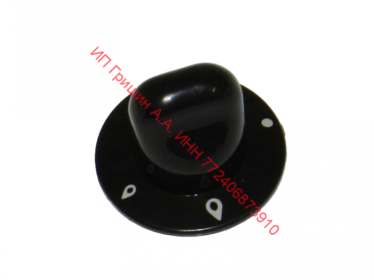 039887 - Ручка переключения конфорки 1шт (черная) Whirlpool, Indesit