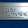 4055198164 - Ручка двери VBE1933 L=19см между отверстиями 135мм (серая) Electrolux