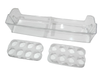 AAP73172104 - Полка на дверь для бутылок 49.5x11x12.5см (нижняя) + 2 подставки под яйца LG
