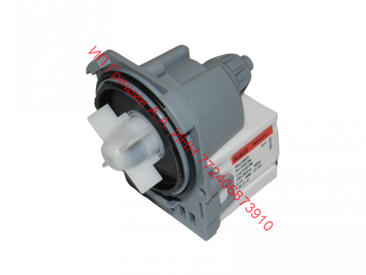 PMP004UN - Сливной насос - помпа Askoll 40W Mod. M325 (клеммы сзади, 3 защелки) Electrolux, AEG, Zanussi