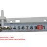 00650830 - Петля средняя (белая) L-123mm, A-83mm Bosch, Siemens, Neff​