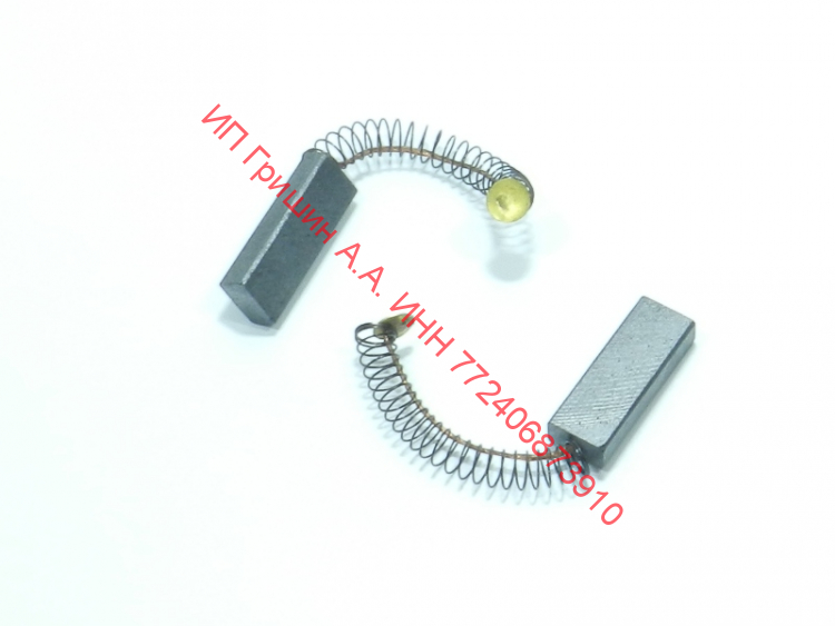 НЕ ПОСТАВЛЯЮТСЯ!!!!  UN6511 - Комплект уголных щеток двигателя (2шт 6.5x11x30мм с пружинкой + "пятак") PHILIPS, THOMAS, Rowenta