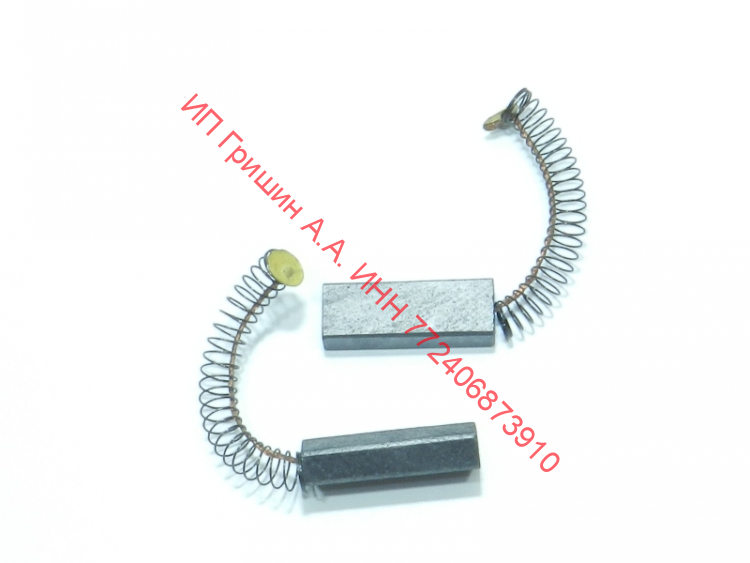 НЕ ПОСТАВЛЯЮТСЯ!!!!  UN6511 - Комплект уголных щеток двигателя (2шт 6.5x11x30мм с пружинкой + "пятак") PHILIPS, THOMAS, Rowenta