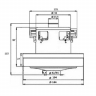 VC07252UW - Электродвигатель пылесоса 1600W VCM-B18 H=115mm, D=104мм Bosch
