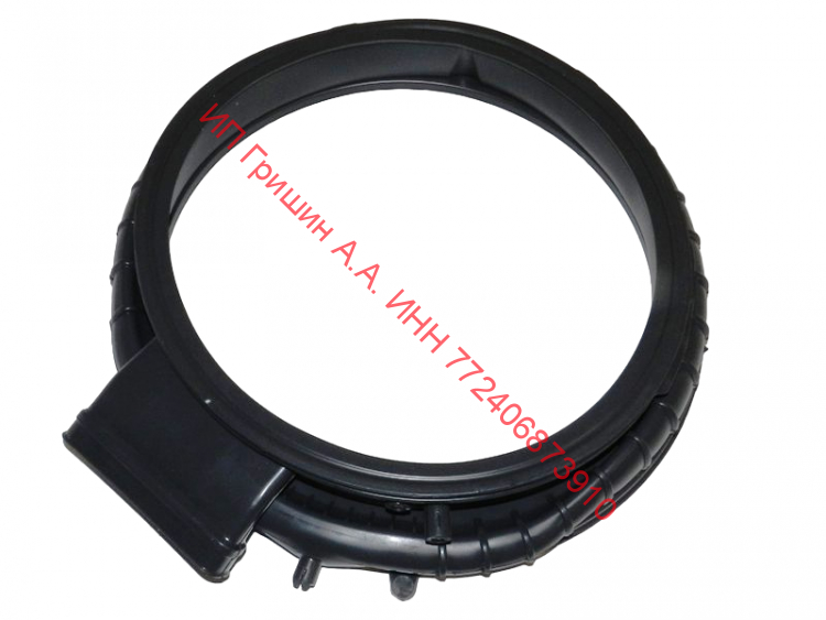 0020301796E - Манжета люка под сушку + 3 отвода (1 под лампочку) V12358 Haier (Хайер)