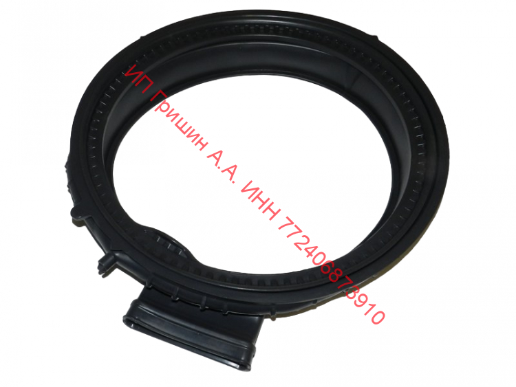0020301796E - Манжета люка под сушку + 3 отвода (1 под лампочку) V12358 Haier (Хайер)