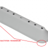 42002592 - Лопасть барабана 182мм 1шт (6 защелки, 7 отверстий) WHIRLPOOL