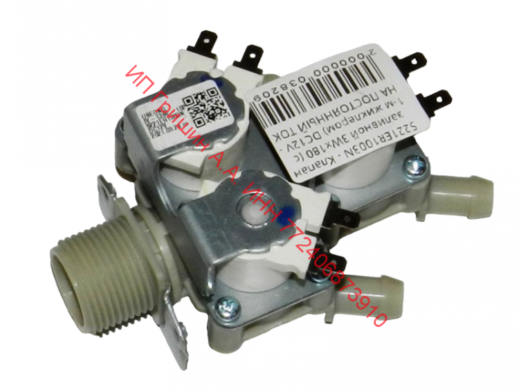 5221ER1003N - Клапан заливной 3Wx180 (с 1-м жиклером) DC12V - НА ПОСТОЯННЫЙ ТОК LG 
