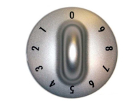 629334 - Ручка переключения конфорки 1шт 0+9 цифры (серебристая) Gorenje