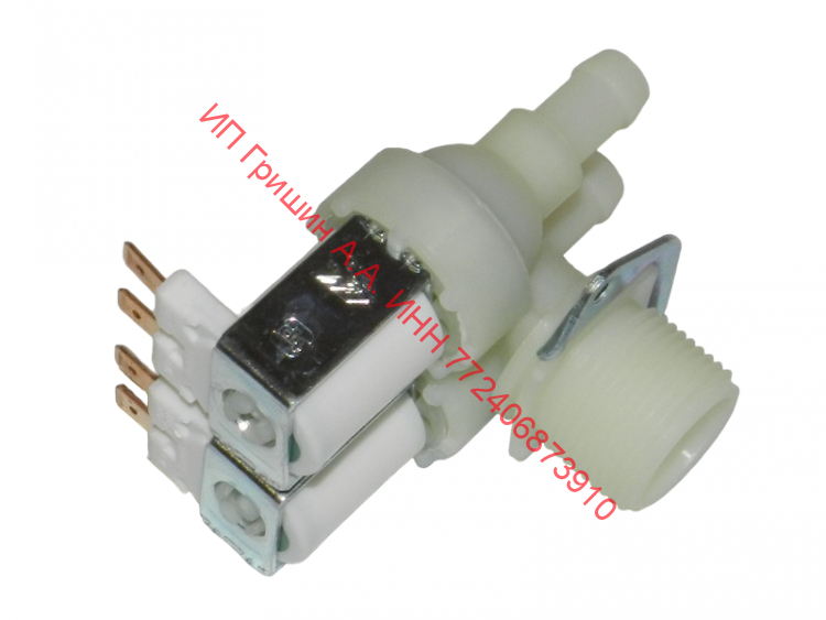 00208049 - Клапан заливной ф. TP 2Wx90 (клеммы 6,3мм раздельно) Indesit, Whirlpool