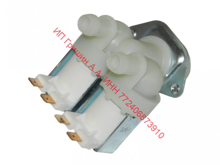 00208048 - Клапан заливной ф. TP 2Wx180 (клеммы 6,3мм раздельно) Indesit, Whirlpool