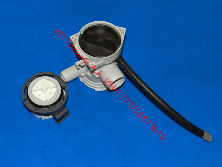 AHA75813401 - Сливная помпа в сборе WDD0015X1M 26V / 20W (с улиткой, фильтром, трубкой) LG