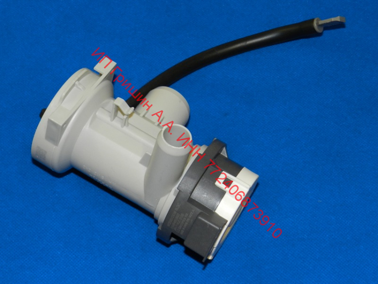 AHA75813401 - Сливная помпа в сборе WDD0015X1M 26V / 20W (с улиткой, фильтром, трубкой) LG