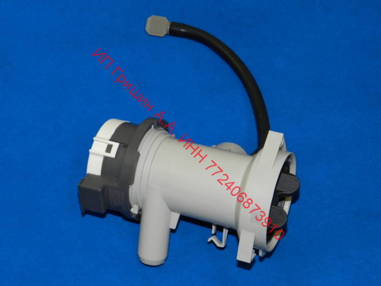 AHA75813401 - Сливная помпа в сборе WDD0015X1M 26V / 20W (с улиткой, фильтром, трубкой) LG