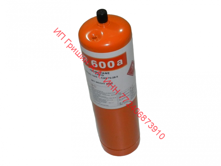 481939558016 - Баллон с хладагеном (фреон) изобутан  420гр с клапаном R600A