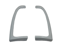WL539+WL538 - Комплект ручек двери ВЕРХНЯЯ + НИЖНЯЯ (белые) Indesit, Ariston